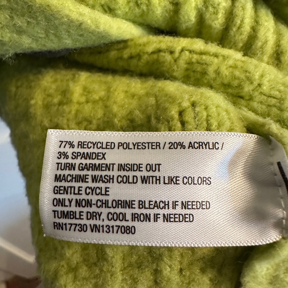 Universal Thread Women's 2X Plus Size Citron Lime Green Cardigan Sweater - Picture 4 of 4